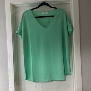 Bright Green Blouse